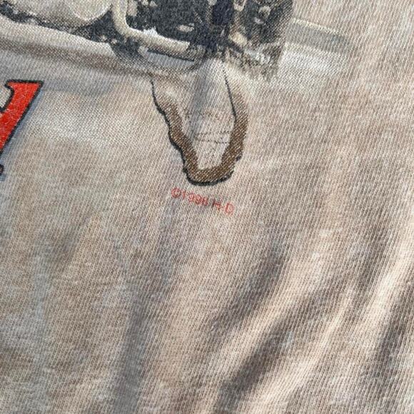 Harley Davidson American Road Map Outline Mocha T Shirt - Picture 4 of 8